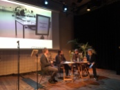 Gertrude Stein translation panel with Moosje Goosen, Anneke Brassinga,and Tania Ørum, moderated by Martin Glaz Seruppanel